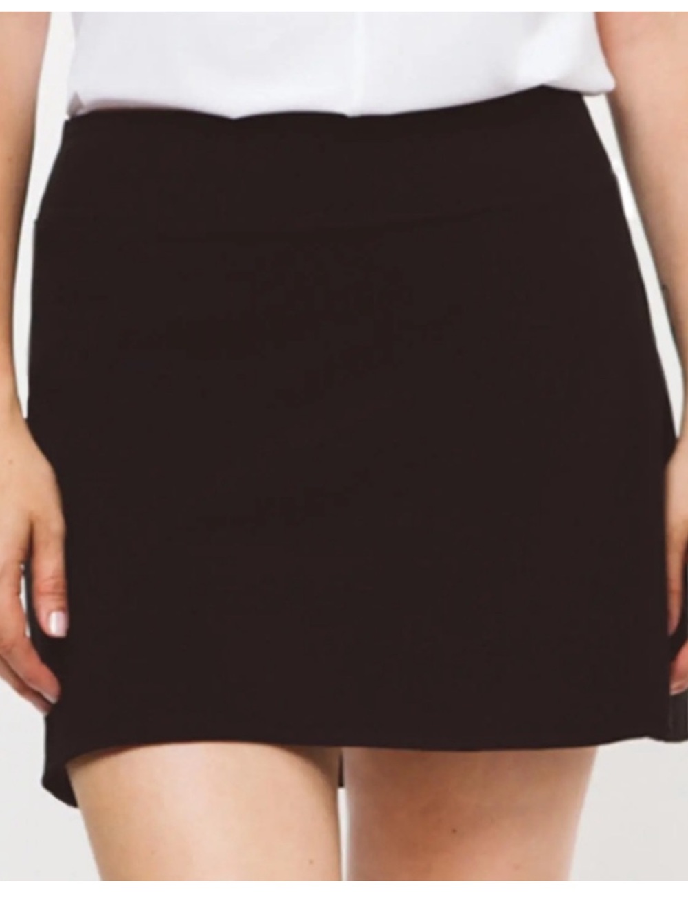 Foray Golf Balck Stretch Nylon Core Golf Skirt Skort M
